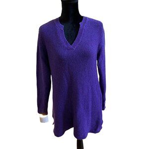 Warm Thompson Purple Knit Sweater Tunic Womens M Size